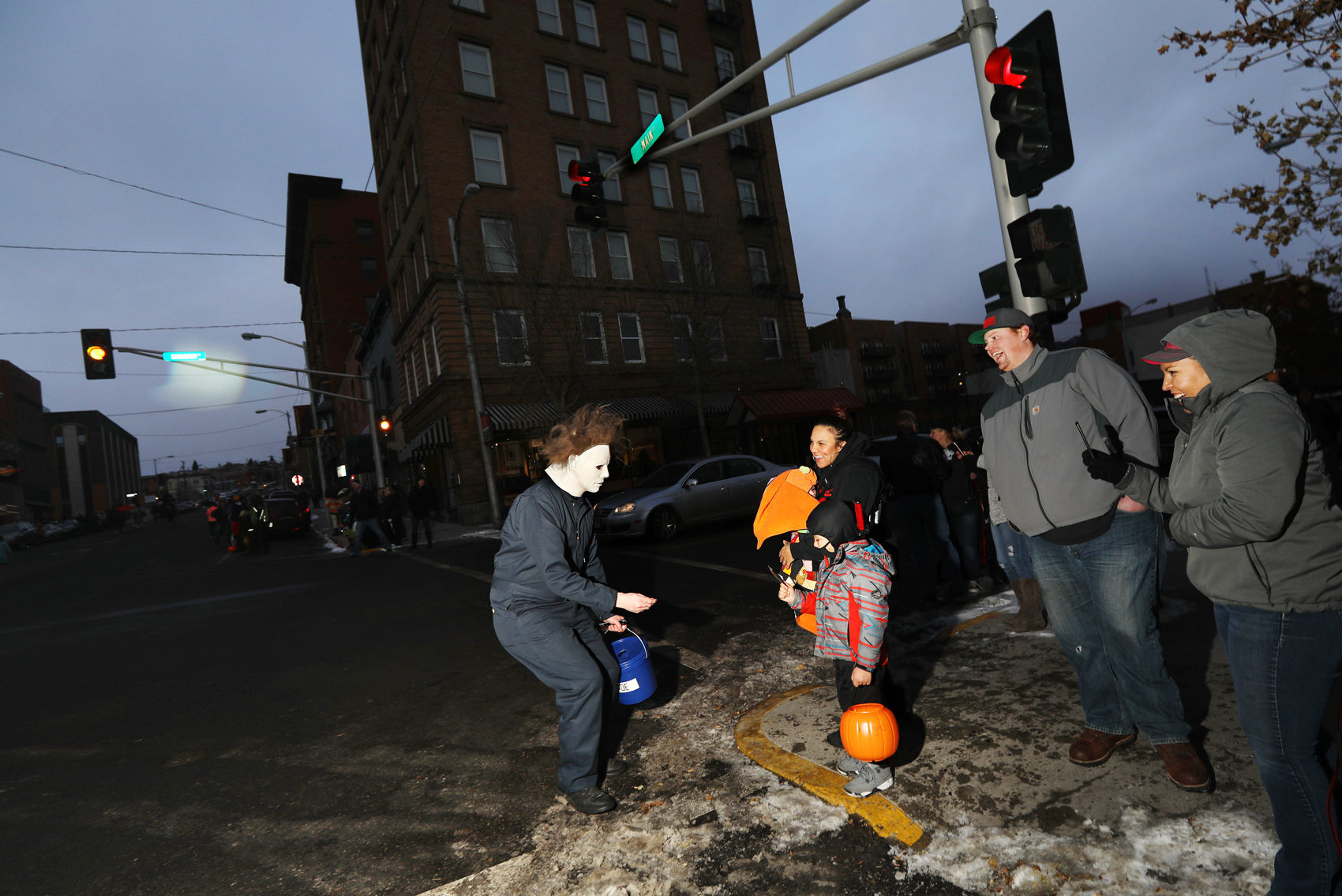 Halloween characters take to Main Street in Uptown Butte